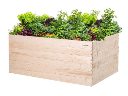 Hochbeet aus Holz 140 x 80 x 60 cm