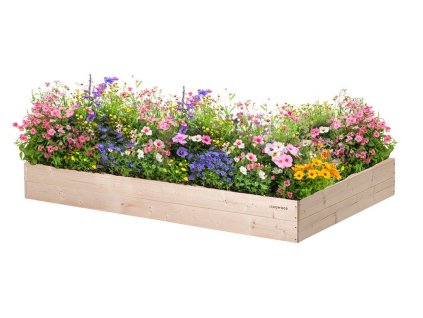 Hochbeet aus Holz 160 x 100 x 20 cm