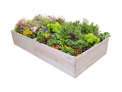 Hochbeet aus Holz 240 x 100 x 40 cm