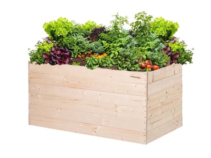 Hochbeet aus Holz 120 x 60 x 60 cm