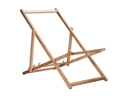 Gartenliegen Konstruktion aus Holz - gebeizt