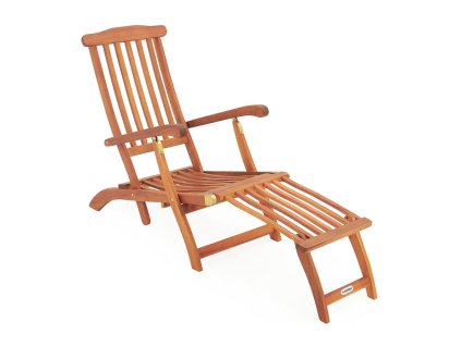 Klappbarer Liegestuhl aus Akazienholz