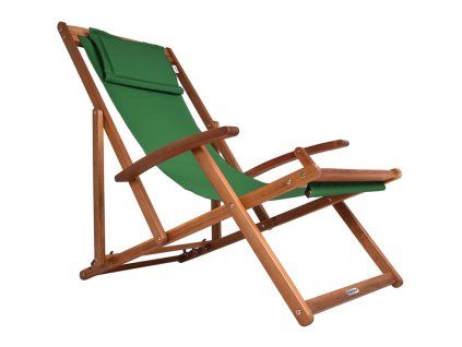 58690 2 zahradni lehatko z akacioveho dreva zelene