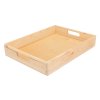 Holzkiste 40 x 30 x 6 cm – natur