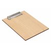 Holzplatte mit Clip A4 – Eiche