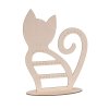 Hölzerne Katze für Schmuck