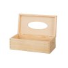 Holzbox für Taschentücher mit Scharnieren