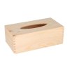 Holzbox für Taschentücher mit ausziehbarem Boden II