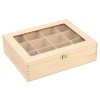 Holzbox mit Glas – 12 Fächer