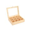 Holzbox mit Glas – 12 Fächer