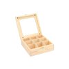Holzbox mit Glas – 9 Fächer