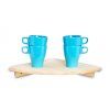 6711 1 drevena nastenna police rohova 30 x 30 cm