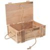 9573 3 drevena truhla s provazkem 36 x 26 x 16 cm