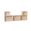 Holzkisten-Wohnwand 180 x 69 x 24 cm