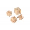 Holzrätsel-Set – 4 Stück