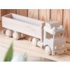 LKW mit Anhänger aus Holz