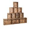 3648 1 drevene opalene bedynky knihovna 180 x 160 x 24 cm
