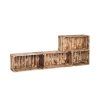 3666 drevene opalene bedynky obyvaci stena 160 x 60 x 24 cm