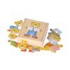6666 2 drevene vkladaci puzzle medved