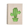 Notizbuch aus Holz A5 – Kaktus I