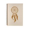 Notizbuch aus Holz A5 – Traumfänger