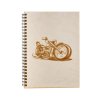 Notizbuch aus Holz A5 – Motorrad
