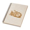 Notizbuch aus Holz A5 – Motorrad