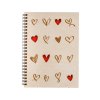 Notizbuch aus Holz A5 – Herzen