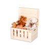 6726 2 dreveny box s vyrezy a vikem 40 x 30 x 23 cm