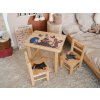 Kindertisch aus Holz mit Stühlen – Der kleine Maulwurf