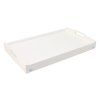 1173 5 dreveny servirovaci stolek do postele 50x30 cm bily