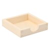 Holzkasten mit quadratischen Untersetzern 6 Stück
