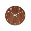atmowood orechove numericke hodiny 50 cm bile rucicky