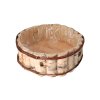 Rundes Pflanzgefäß aus Birke
