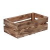 Holzkiste geflammt 34 x 20 x 12 cm