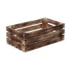 Holzkiste geflammt 34 x 20 x 12 cm II