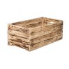 Holzkiste geflammt 60 x 30 x 24 cm