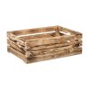Holzkiste geflammt 60 x 39 x 20 cm