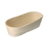Ovaler Rattan-Brotkorb 32 x 15 x 9 cm – Blätter
