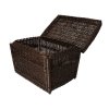 Korbtruhe schwarz groß