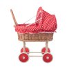 Rattan Puppenwagen mit Muster