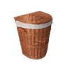 Wäschekorb aus Weide abgerundet, gefüttert