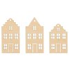 Set von Häusern im skandinavischen Stil – 3 Stück