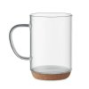 Glastasse mit Korkboden 400 ml