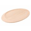 Stilvolles Holztablett oval