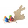 Osterständer für 4 Eier mit Hase