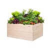 Hochbeet aus Holz 120 x 80 x 60 cm