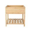 56866 2 vyvyseny dreveny truhlik s polici 78 x 78 cm borovice
