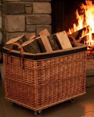 Geflochtene Holzkörbe haben ein besonderes Flair. Sie erinnern an die Zeiten, in denen man zu Hause mit Holz heizte und...